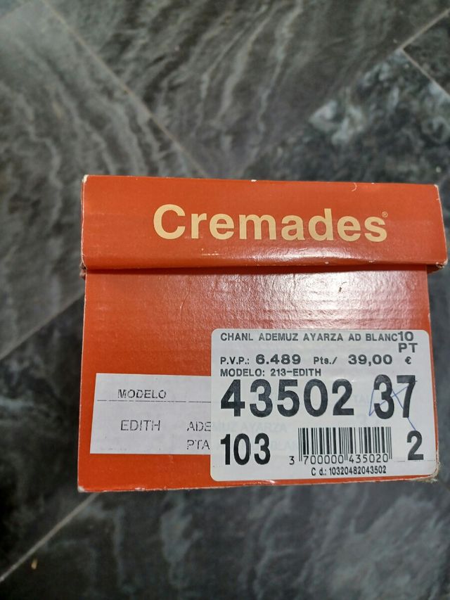 Bailarinas merceditas Cremades. Talla 37