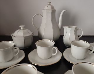 JUEGO DE CAFÉ PORCELANA SCHIRNDING BAVARIA - NUEVO