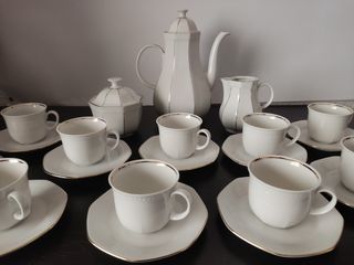 JUEGO DE CAFÉ PORCELANA SCHIRNDING BAVARIA - NUEVO