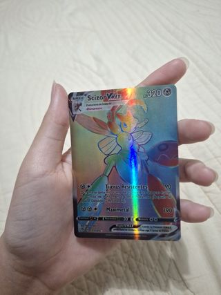 Pack Cartas pokémon Scizor VMAX,arcoíris