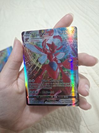 Pack Cartas pokémon Scizor VMAX,arcoíris