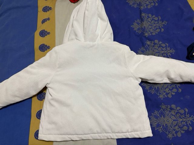 Abrigo blanco niña 9 18 meses