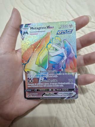 Carta pokémon Metagross VMAX arcoíris