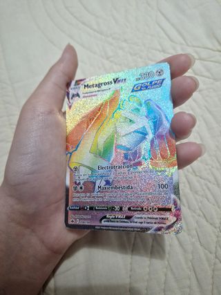 Carta pokémon Metagross VMAX arcoíris