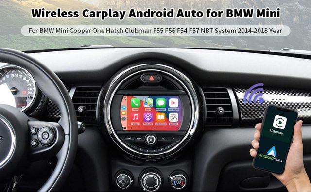 mini cooper carplay full screen pantalla conpleta 