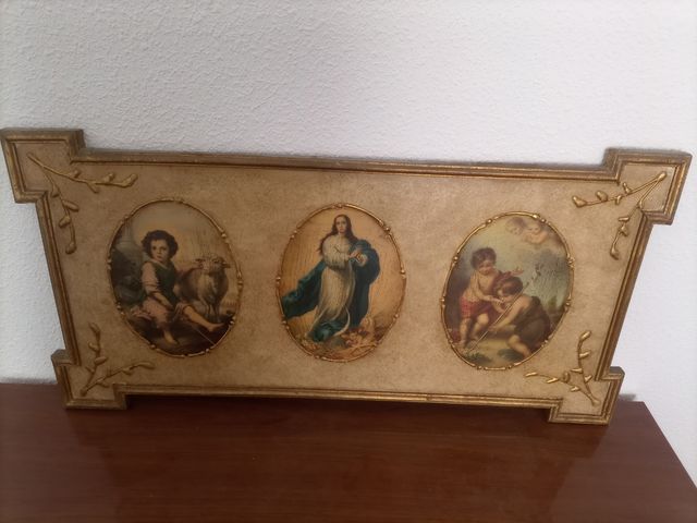 Cuadro religioso triptico