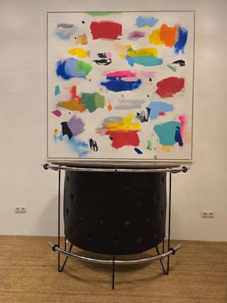 Barra bar + 5 taburetes años 70