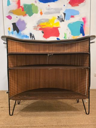 Barra bar + 5 taburetes años 70