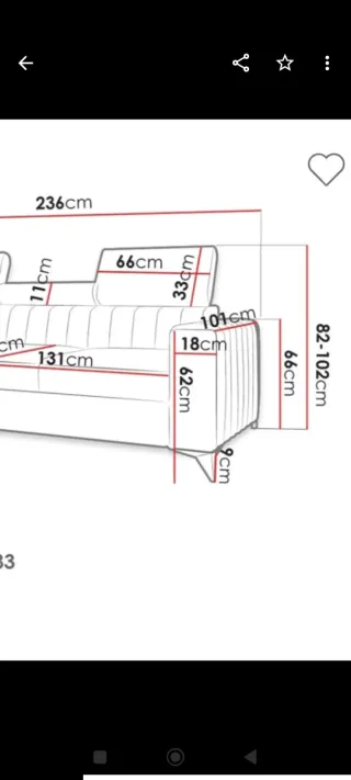 Sofá rinconero blanco- pana