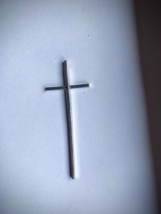Croce minimalista argento 925