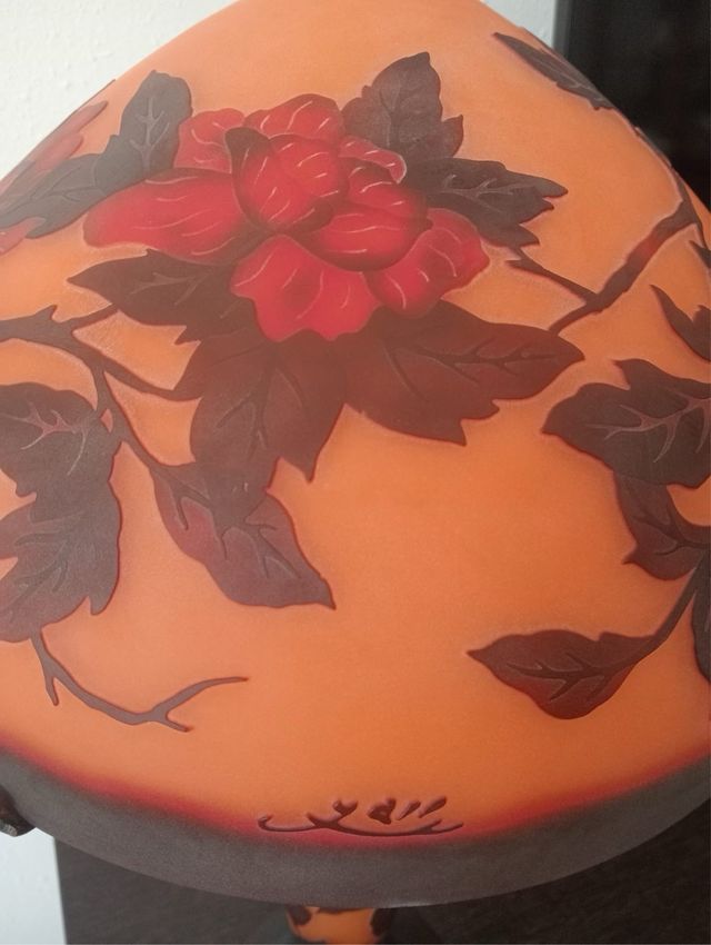 LAMPARA ELECTRICA ART NOUVEAU ESTILO TIPO GALLÉ  