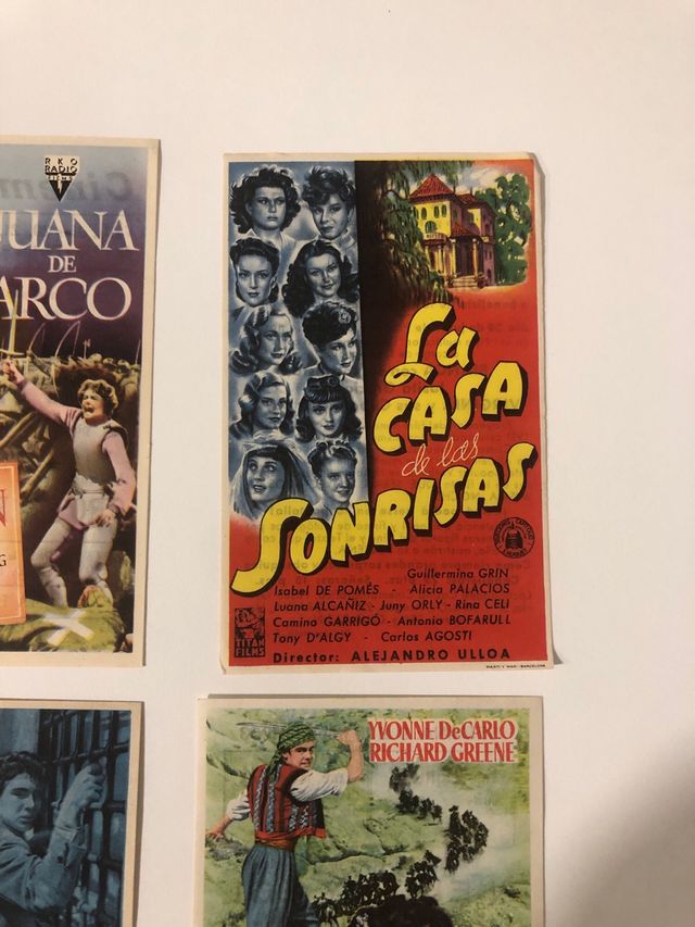 Publicidad de cine Original años 50