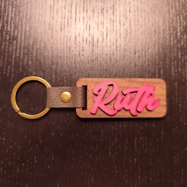 Llavero madera personalizado