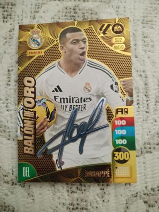 Cromo Mbappe Adrenalyn Firmada Temporada 24/25