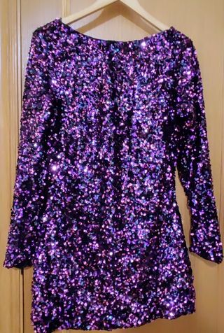 Vestido mini de fiesta de ZARA.