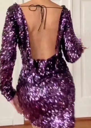 Vestido mini de fiesta de ZARA.