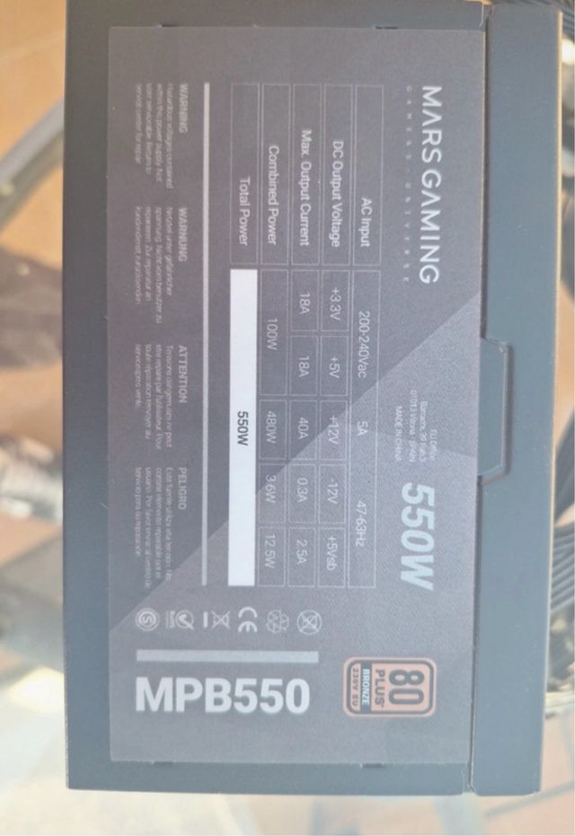 Mars gaming mpb550 80 plus
