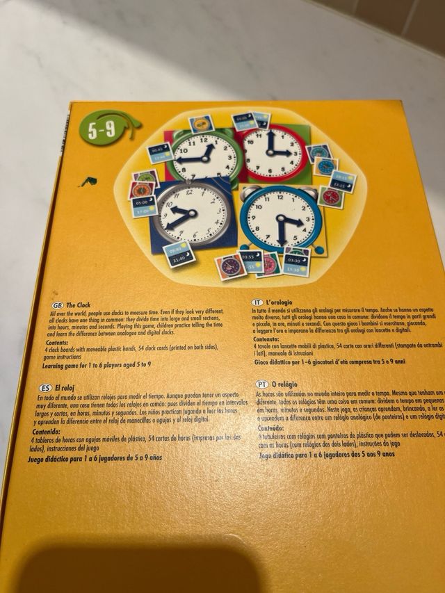 Juego didactico para aprender la hora Nuevo