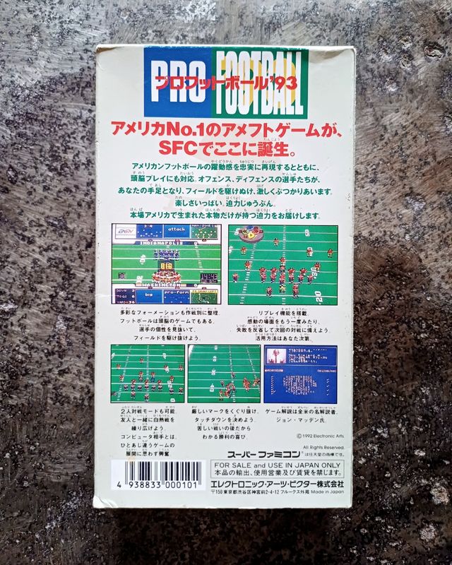 John Madden Pro Football '93 - Super Famicom [jap]