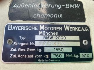 BMW  2000 1970