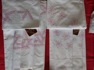 SÁBANAS TOLRÁ VINTAGE ALGODÓN BORDADAS SIN USO