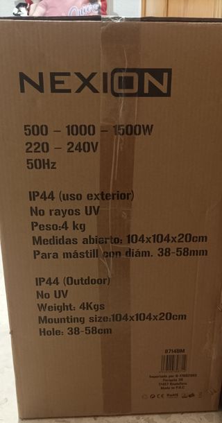 Calefactor terraza infrarrojos