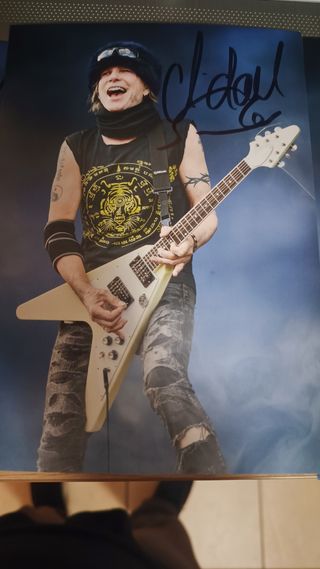 Michael schenker foto firmada. 4 unidades