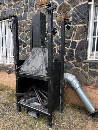 Fuego a tierra BARBACOA chimenea