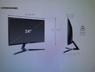 PANTALLA
"CURVA"
Full HD 1920p↔️y 10