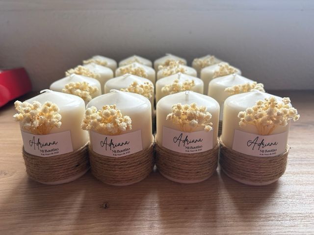 Velas para tu evento, bautizo, comunión, boda...