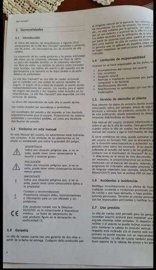 Silla ruedas reclinable hidráulica