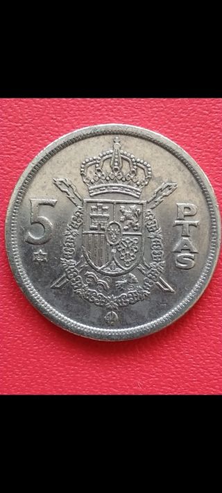 Moneda 5 Pesetas España 1975