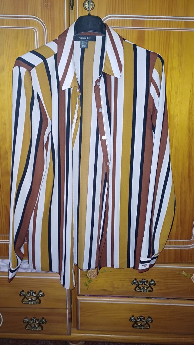 Camisa Primark rayas multicolor