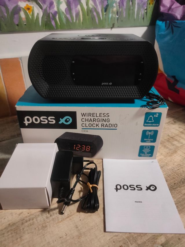 Reloj radio despertador Poss CR36 Nuevo