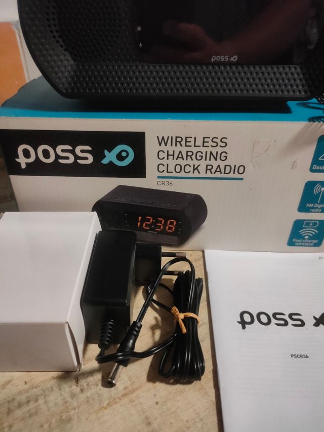 Reloj radio despertador Poss CR36 Nuevo