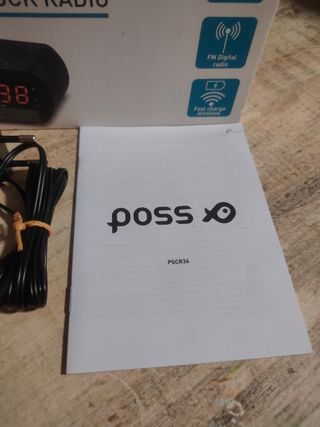 Reloj radio despertador Poss CR36 Nuevo