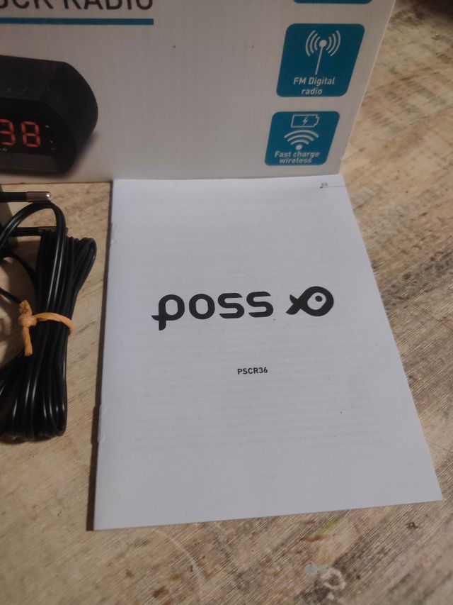 Reloj radio despertador Poss CR36 Nuevo