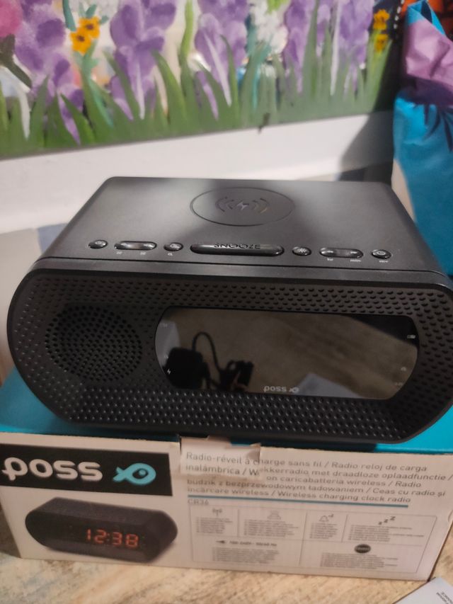 Reloj radio despertador Poss CR36 Nuevo
