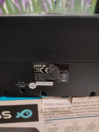 Reloj radio despertador Poss CR36 Nuevo