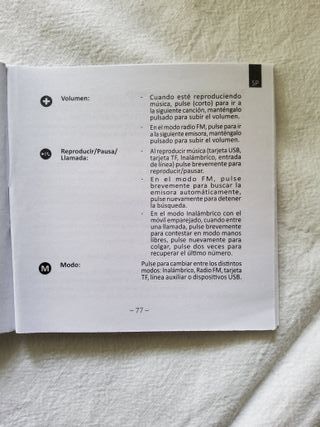 Altavoz inalámbrico portátil con FM