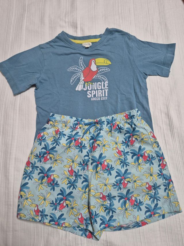 Gocco bañador y camiseta. Talla 7-8 años