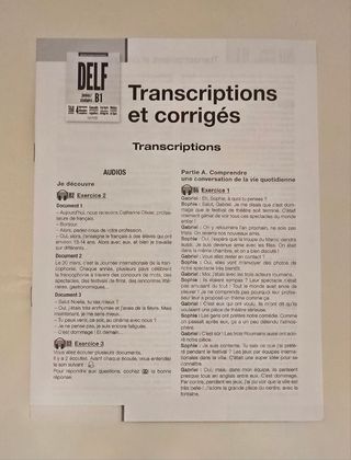 DELF junior/scolaire B1 + audio en téléchargeme...