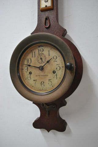 Reloj Barómetro Termómetro Antiguo