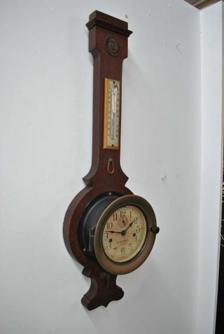 Reloj Barómetro Termómetro Antiguo