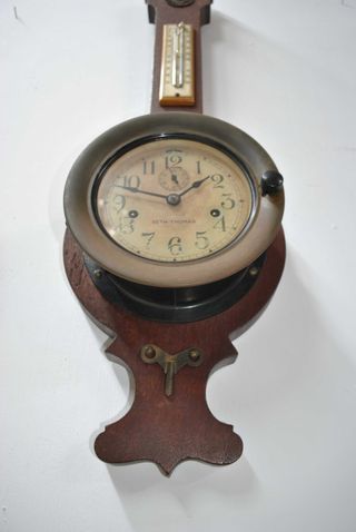 Reloj Barómetro Termómetro Antiguo