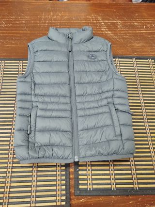 Conjunto niño beige y azul