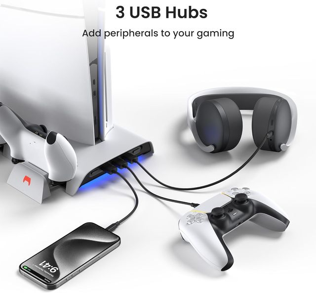 Soporte refrigeracion y carga PS5 Slim