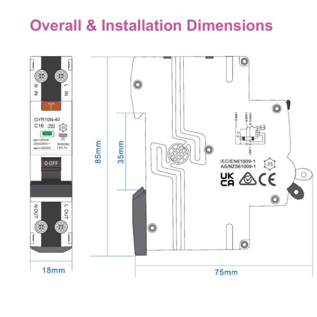 Diferencial superinmunizado (32A, 2P, 30mA)