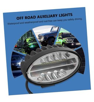 Luz LED ovalada trabajo dc 10 - 30 v