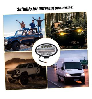 Luz LED ovalada trabajo dc 10 - 30 v